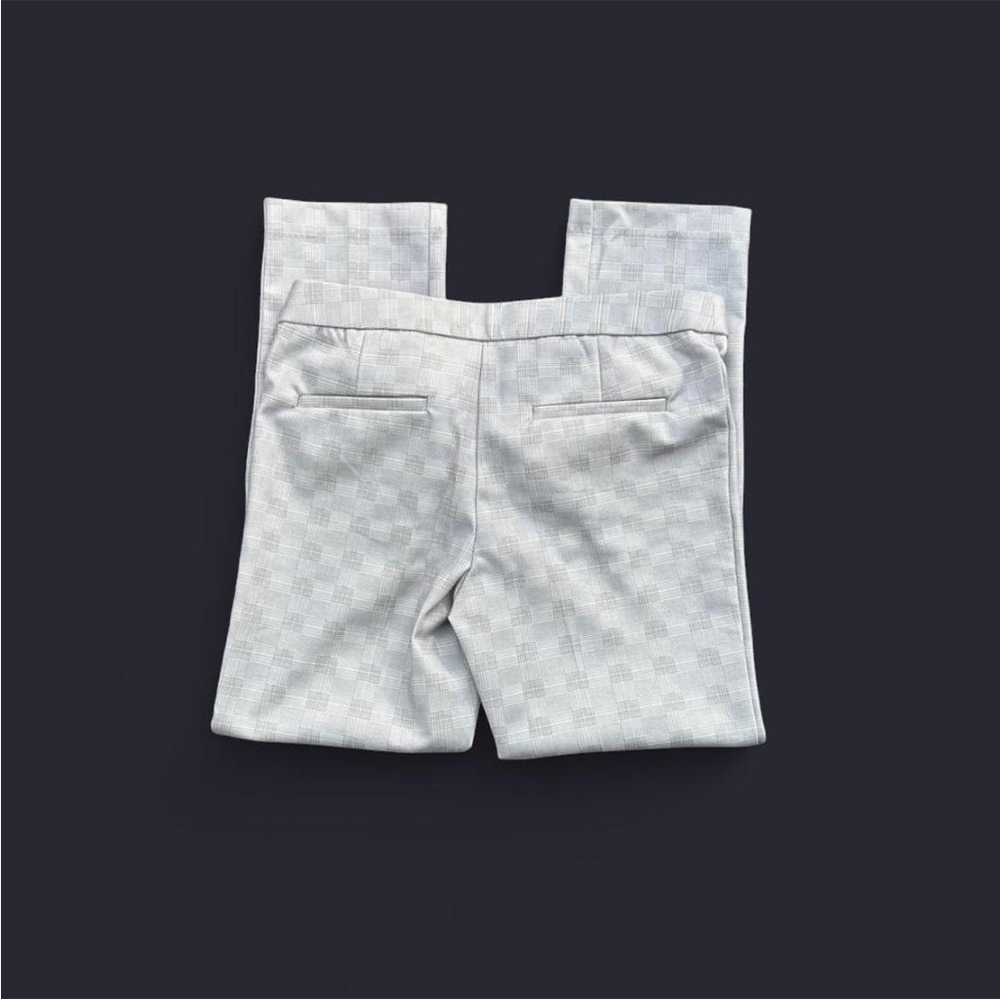 Amanda & Chelsea plaid grey trouser modern fit stretchy pants women’s 4 - Picture 2 of 6
